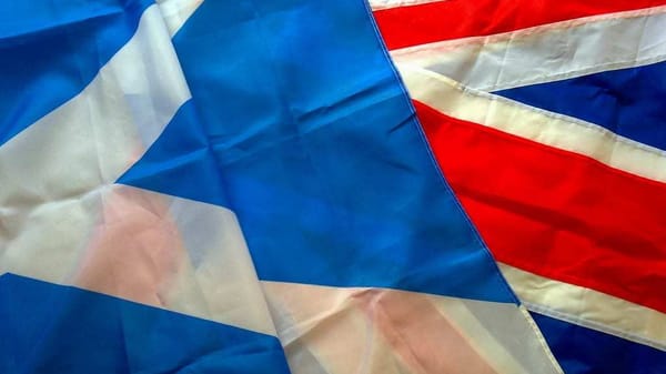 Scotland and UK Flags