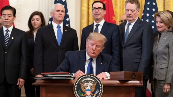 Trump Signs Phase One Trade Deal