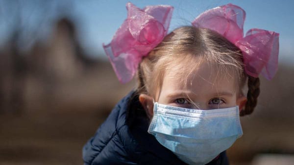 Coronavirus children in mask