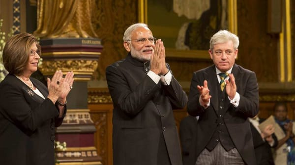 Prime Minister Modi of India visits UK Parliament