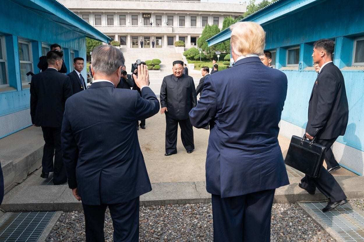 Kim Trump and Moon