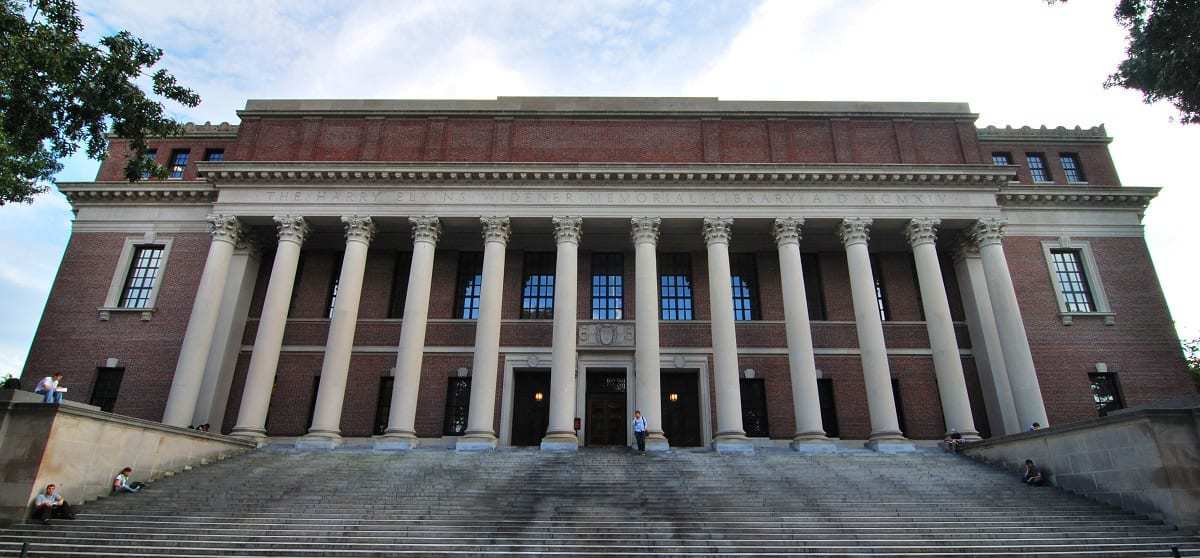 Widener Library, Harvard University 2009. Image Credit: Creative Commons.
