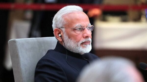 Prime Minister of India Narendra Modi at an informal meeting of heads of state and government of the BRICS countries. Image Credit: Creative Commons.