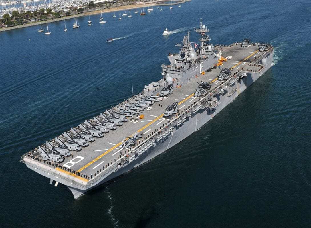 USS Makin Island operating in the Indian Ocean during 2012