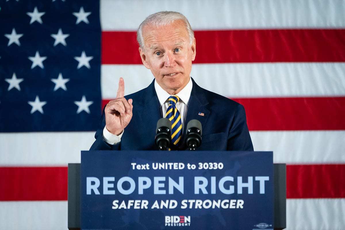 Remarks on Reopening of the Economy - Darby, PA - June 17, 2020. Image Credit: Joe Biden 2020 for President.