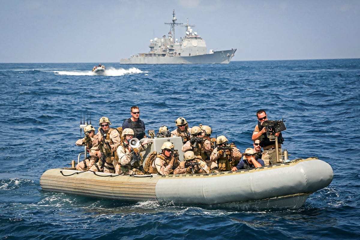 U.S. Marine Corps on the Water.