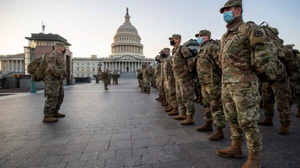 New Jersey National Guard Secures Area Around Capitol