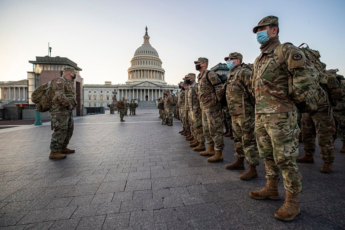 New Jersey National Guard Secures Area Around Capitol