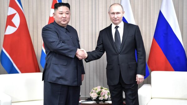 Kim Jong Un 2019 with Putin