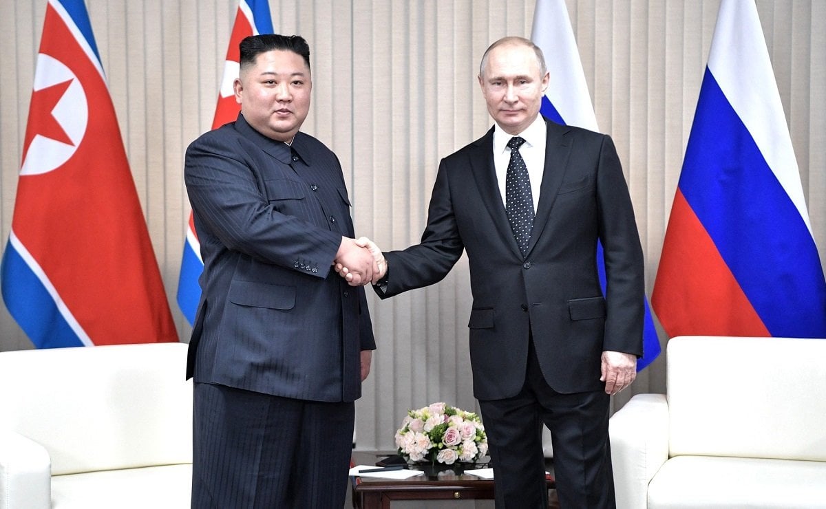 Kim Jong Un 2019 with Putin