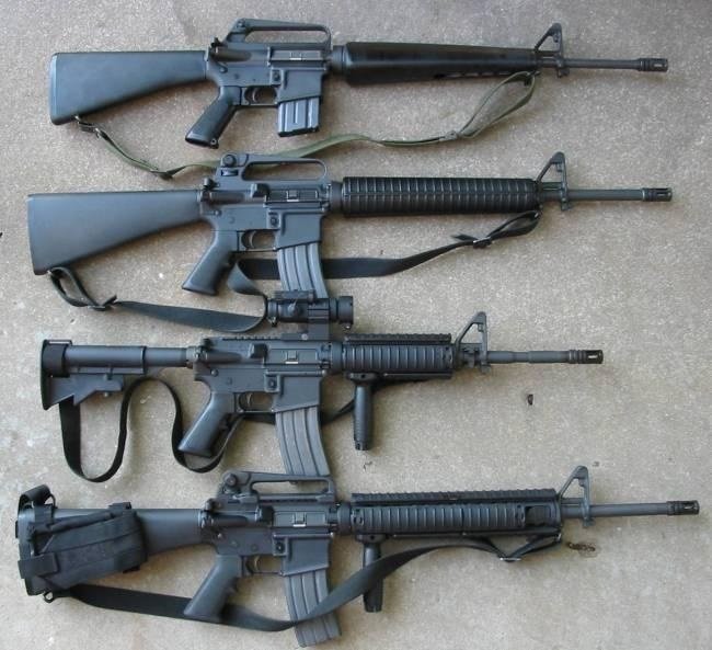 M16 Rifle Variations.