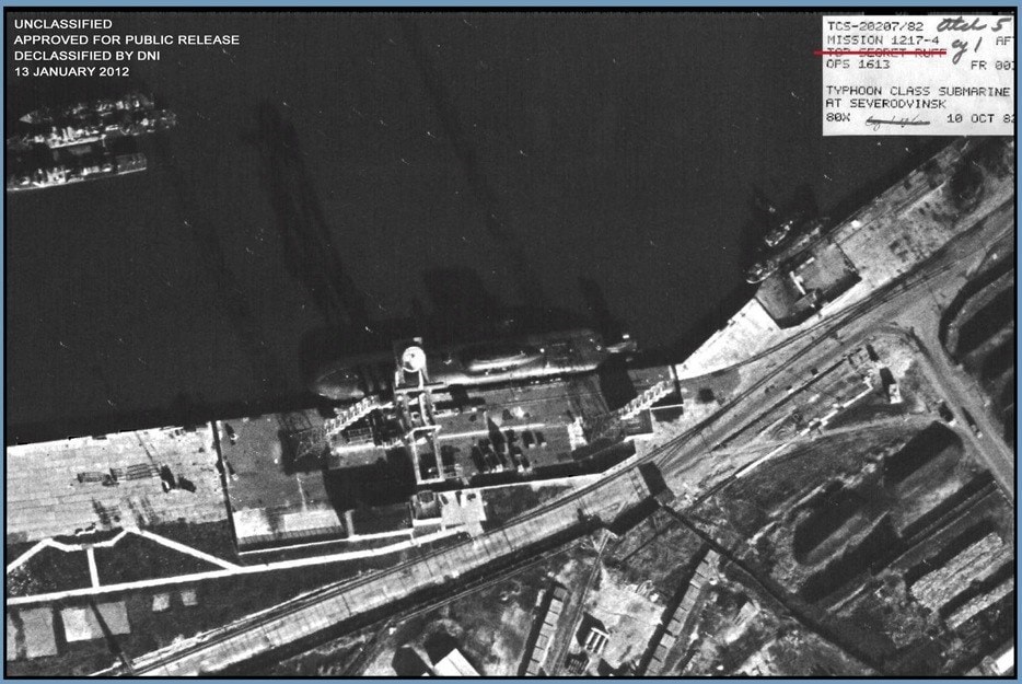 Typhoon-class Submarine Satellite Image