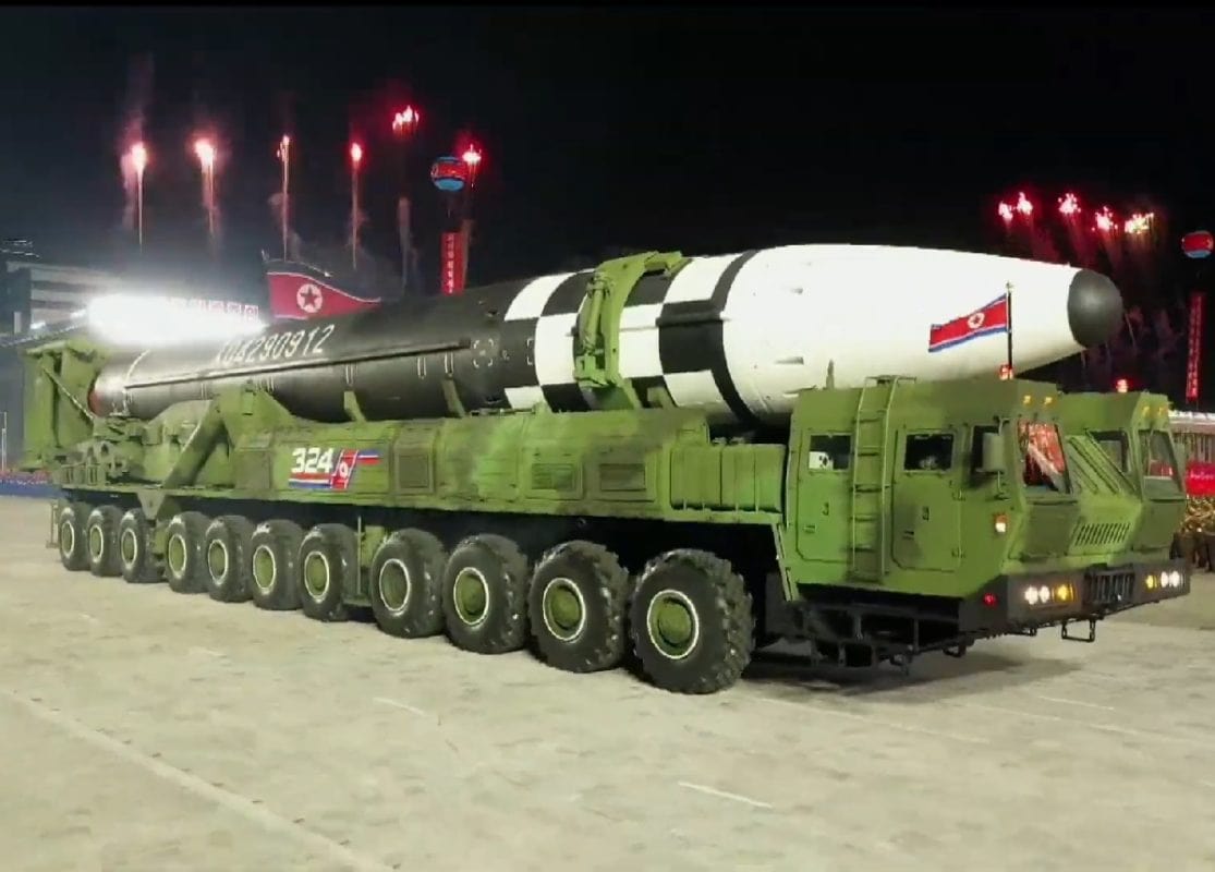 North Korean Hwasong 16 ICBM
