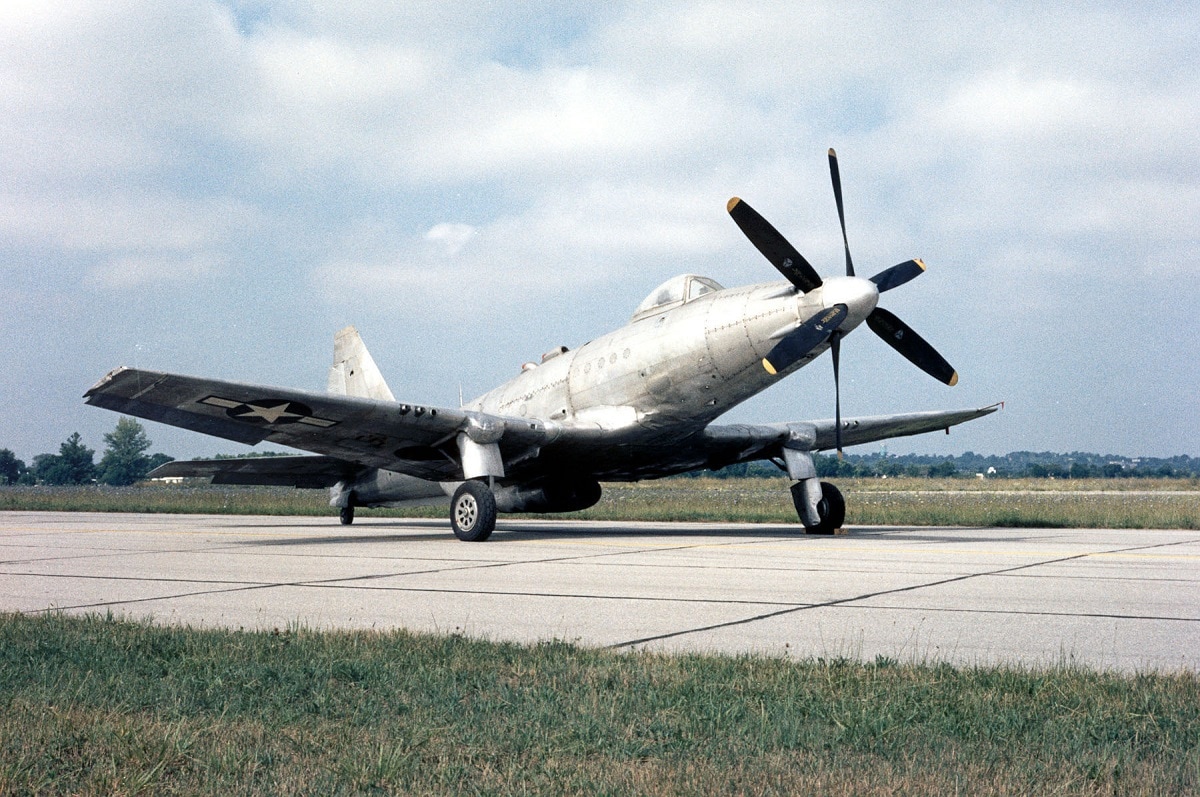 DAYTON, Ohio -- Fisher P-75A at the National Museum of the United States Air Force. (U.S. Air Force photo)