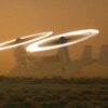 A Marine Corps MV-22 Osprey assigned to Special Purpose Marine Air-Ground Task Force-Crisis Response-Central Command stages on a hasty landing zone during a tactical recovery of aircraft and personnel drill at an undisclosed location in Southwest Asia, Nov. 16, 2015.