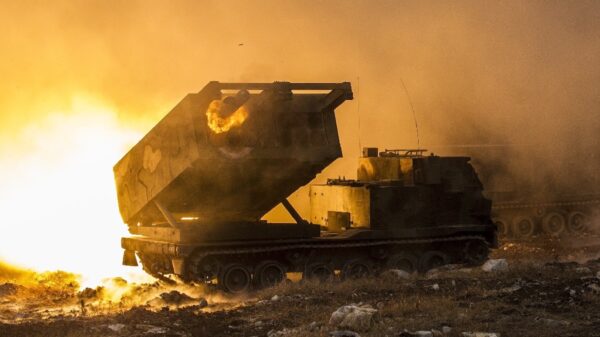 M270 MLRS Rocket Artillery