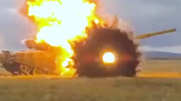 Russian Tank APS. Screenshot from video.