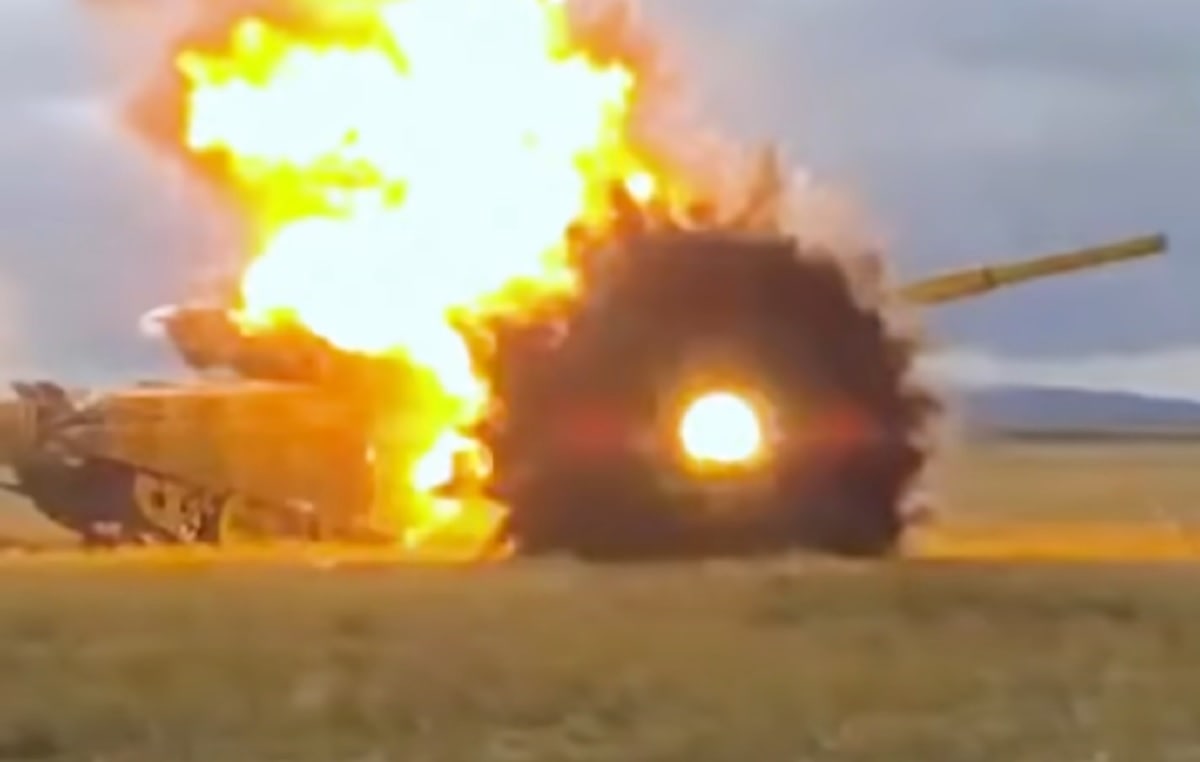 Russian Tank APS. Screenshot from video.