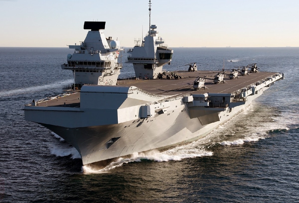 South China Sea HMS Queen Elizabeth