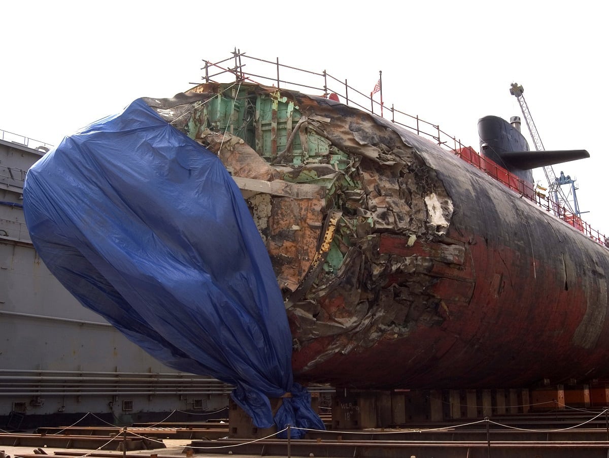 submarine smashed survived 19fortyfive