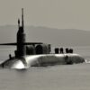 U.S. Navy Submarine Surfacing