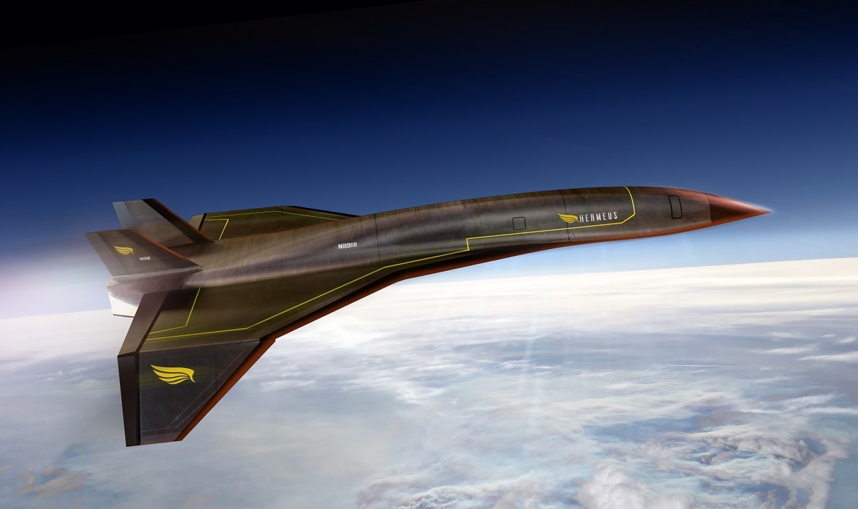 Hermeus’ Quarterhorse, a future hypersonic and reusable aircraft tested its engine during a ground test event that unveiled the first prototype.