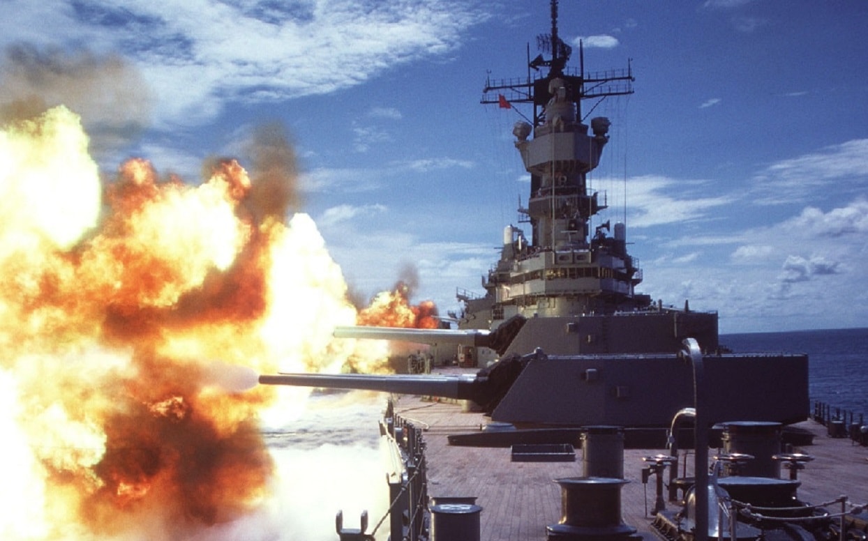 Iowa-Class Battleship during World War II. Image: Creative Commons.