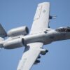 An A-10 Thunderbolt II flies over Grand Bay Bombing and Gunnery Range at Moody Air Force Base, Ga., Feb. 18, 2016. Multiple U.S. Air Force aircraft within Air Combat Command conducted joint aerial training that showcased the aircrafts tactical air and ground maneuvers, as well as its weapons capabilities. (U.S. Air Force photo by Staff Sgt. Brian J. Valencia/Released)