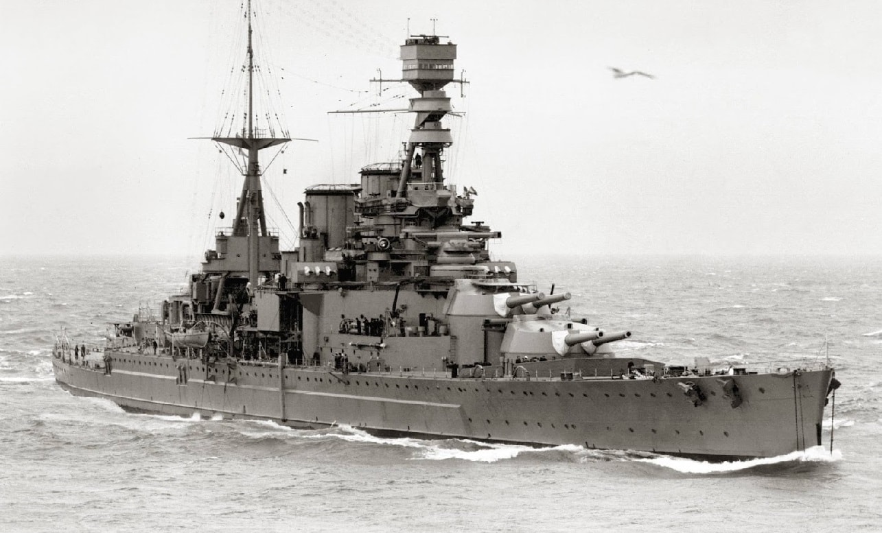 Battleship HMS Repulse. Image Credit: Creative Commons.