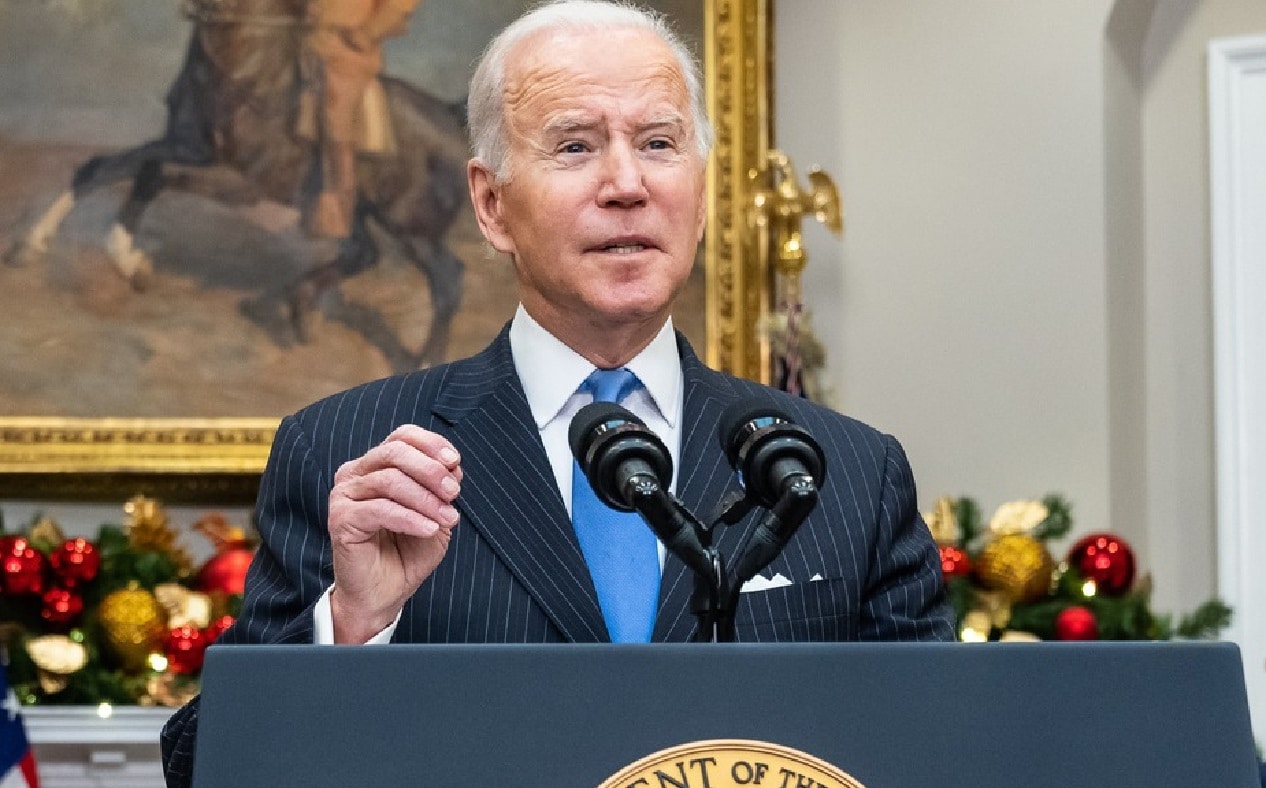 President Joe Biden offering remarks on December 4, 2011. Image Credit: White House Facebook.