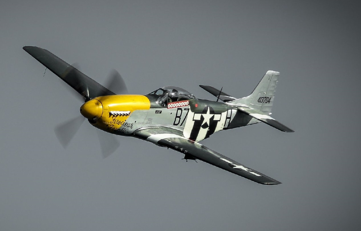 thumbnail image 2 of Corgi P-51 Mustang WWII Fighter Christmas Ornament - 1:300 Scale Diecast 2 of 6
