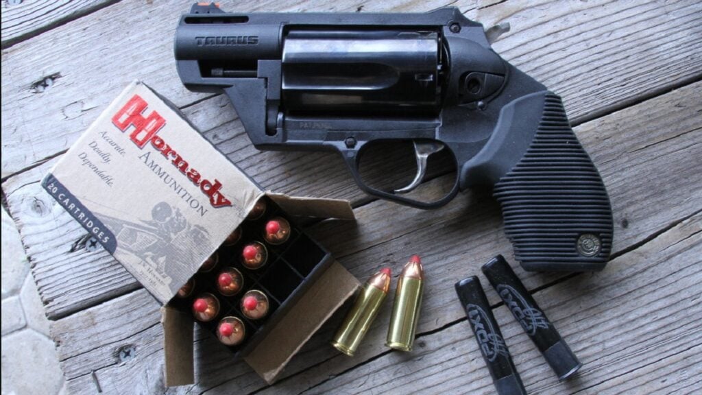 Taurus Judge A Revolver that Fires .45 Colt and Shotgun Shells