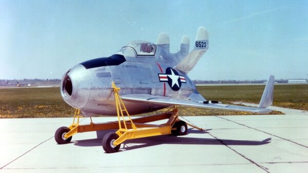 DAYTON, Ohio -- McDonnell XF-85 Goblin at the National Museum of the United States Air Force. (U.S. Air Force photo)
