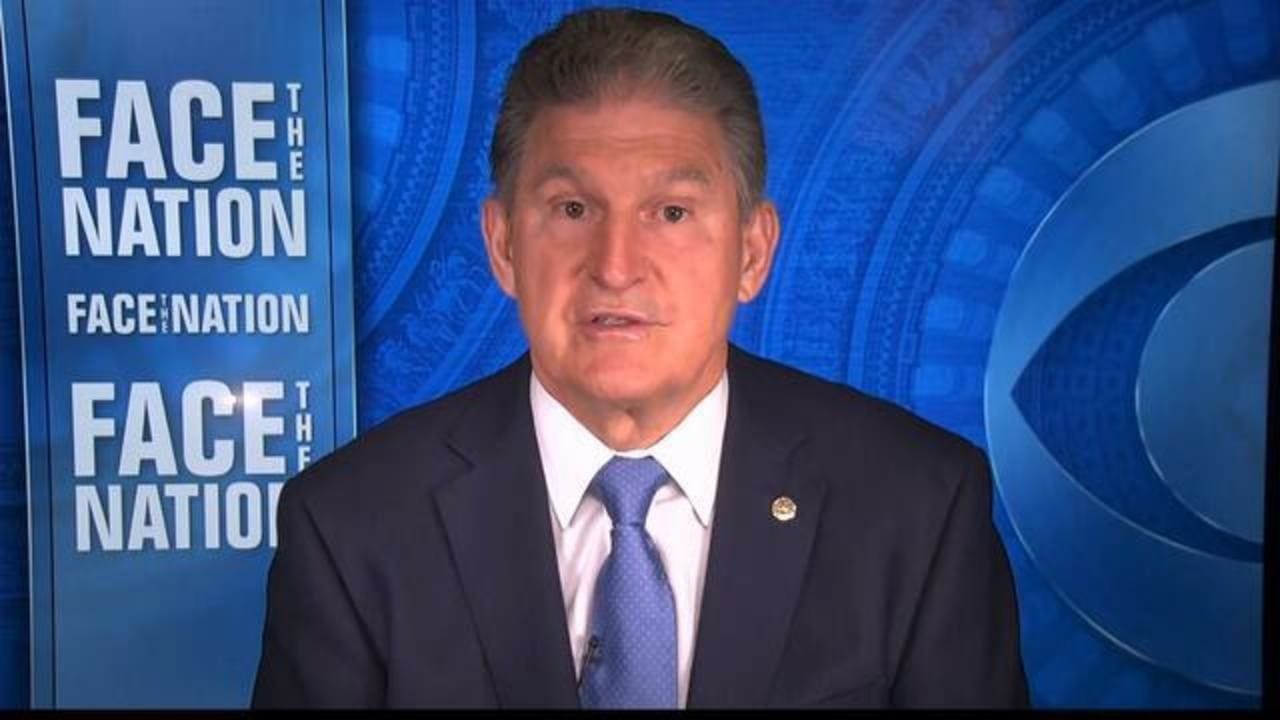 Senator Joe Manchin. CBS Face the Nation Screen Shot.