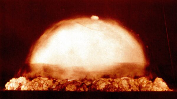Trinity nuclear weapons test. Image Credit: Creative Commons.