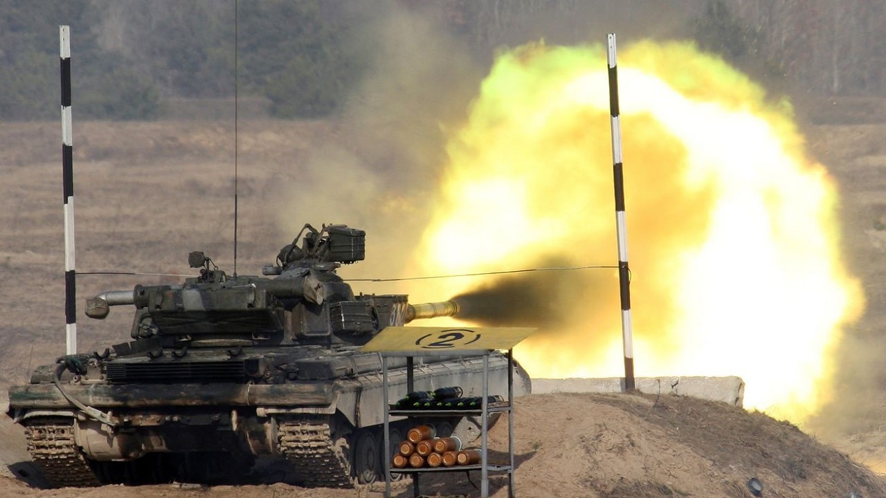 Ukrainian tank test firing. Image Credit: Creative Commons.