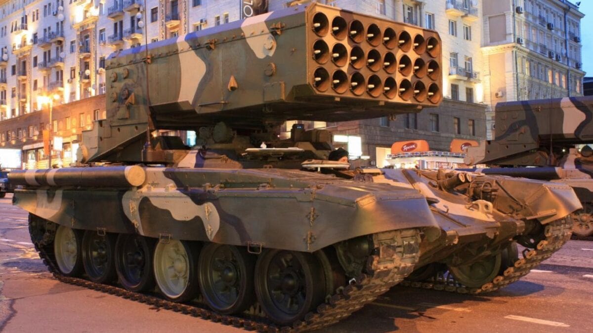 Russian TOS-1 MLRS. Image Credit: Creative Commons. 
