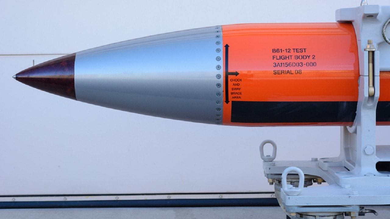 US Military B-61 nuclear weapon. Image Credit: US DOD.