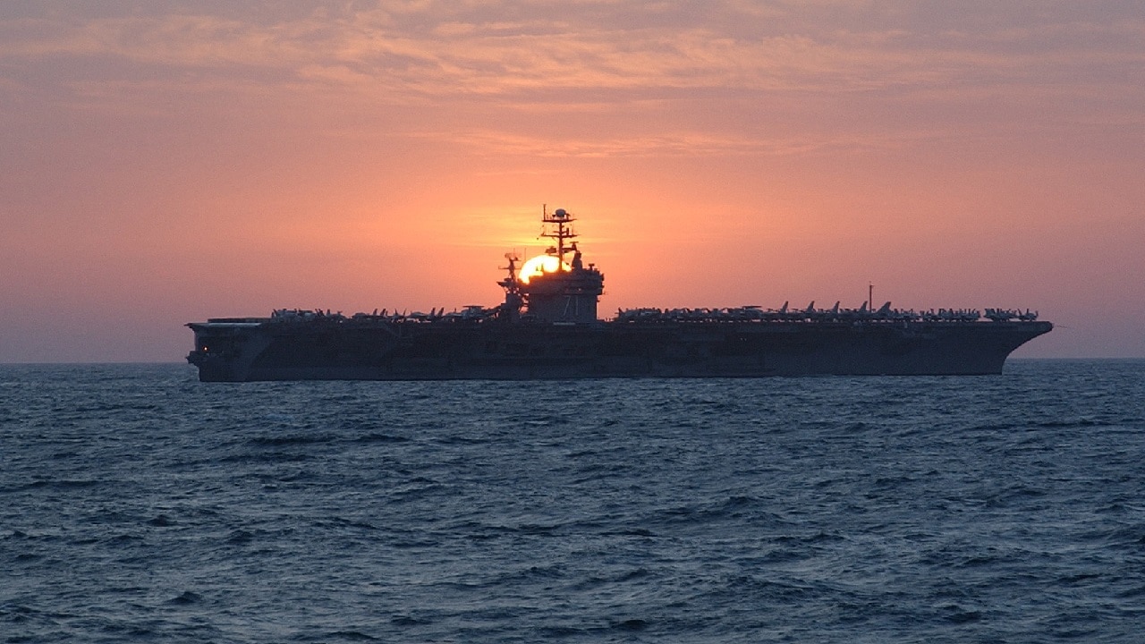 Aircraft Carrier Sunset