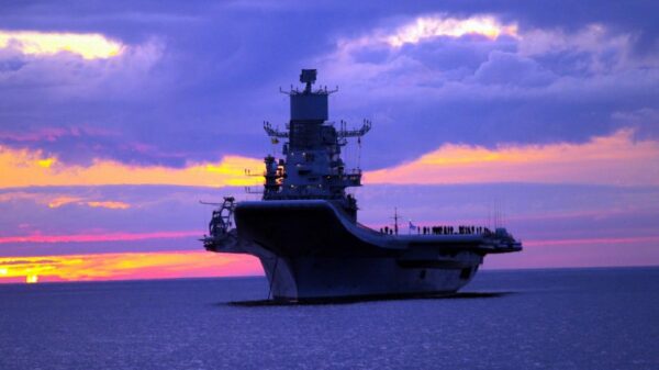 Aircraft Carrier INS Vikramaditya from India