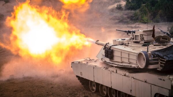 M1 Abrams Tank firing. Image Credit: Creative Commons.