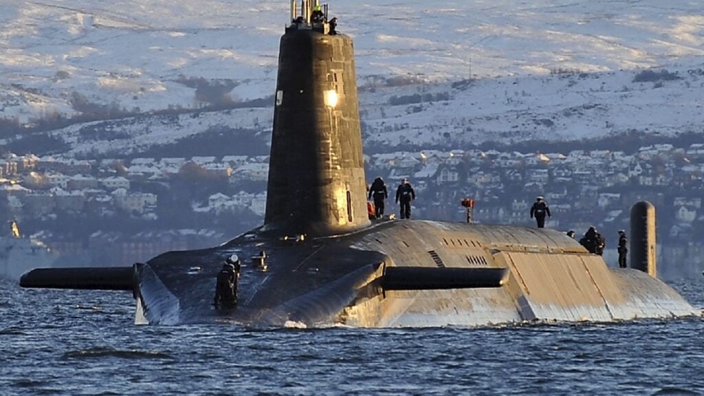 VanguardClass The Royal Navy Submarine Armed with 192 Nuclear Warheads 19FortyFive