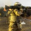 A Soldier assigned to the 109th Transportation Company, 17th Combat Sustainment Support Battalion, U.S. Army Alaska, handles a M136E1 AT4-CS confined space light anti-armor weapon during live-fire training at Joint Base Elmendorf-Richardson, Alaska, Oct. 12, 2017. The Soldiers of 17th CSSB recently completed a series of live-fire training events that honed their skills on a variety of weapon systems to include: the M4 carbine, the M9 pistol, the M203 grenade launcher, and the M136E1 AT4-CS confined space light anti-armor weapon. (U.S. Air Force photo by Alejandro Peña)