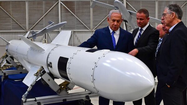 New Anti Ship Missile Gabriel V, spotted during Israeli Prime Minister and Minister of Defense Netanyahu visit at Israel Aviation Industry. Image: Creative Commons.