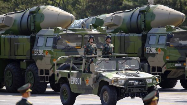 Military vehicles carrying DF-21D ballistic missiles roll to Tiananmen Square during a military parade to mark the 70th anniversary of the end of World War Two, in Beijing, China, September 3, 2015. REUTERS/Damir Sagolj