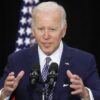 U.S. President Joe Biden delivers remarks, after paying respects and meeting with victims, family, first responders and law enforcement who were affected by the mass shooting committed by a gunman authorities say was motivated by racism, at Delavan Grider Community Center in Buffalo, NY, U.S. May 17, 2022. REUTERS/Leah Millis