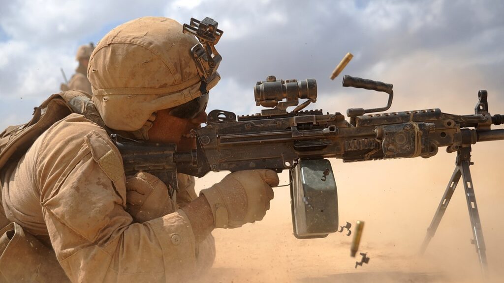 1/6 12インチ USMC M249 SAW Gunner CS40 1/6 scale USMC Three Infantry Battalion - M249 SAW Gunner - MINT