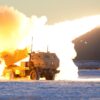 A U.S. Army M142 High Mobility Artillery Rocket Systems (HIMARS) launches ordnance during RED FLAG-Alaska 21-1 at Fort Greely, Alaska, Oct. 22, 2020. This exercise focuses on rapid infiltration and exfiltration to minimize the chance of a counterattack. (U.S. Air Force photo by Senior Airman Beaux Hebert)