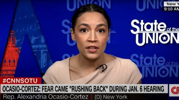 AOC on CNN. Image Credit: CNN Screenshot.