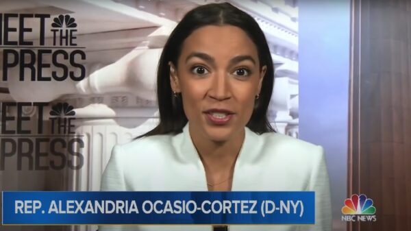 Image of AOC from MSNBC appearance. Image Credit: YouTube Screenshot.